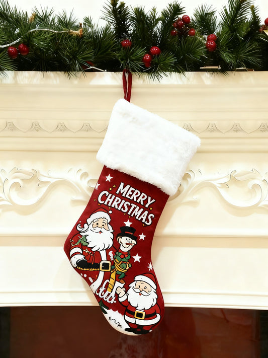 Vintage Christmas Santa Claus Hanging Party Christmas Tree Home Decor Christmas Stockings