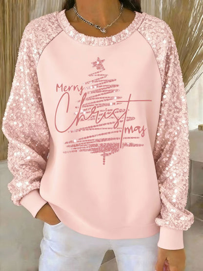 Women's Christmas Print Casual Sweatshirt