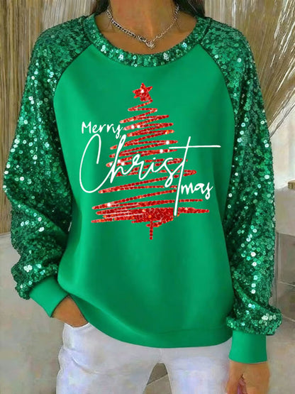 Women's Christmas Print Casual Sweatshirt