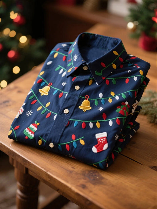 Men's Christmas Lights Shirt