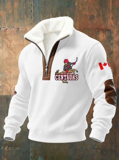 Men's Hockey Print Casual Top