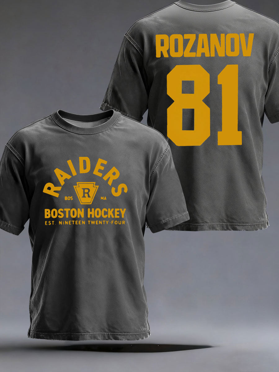 Men's Hockey Print Casual T-shirt