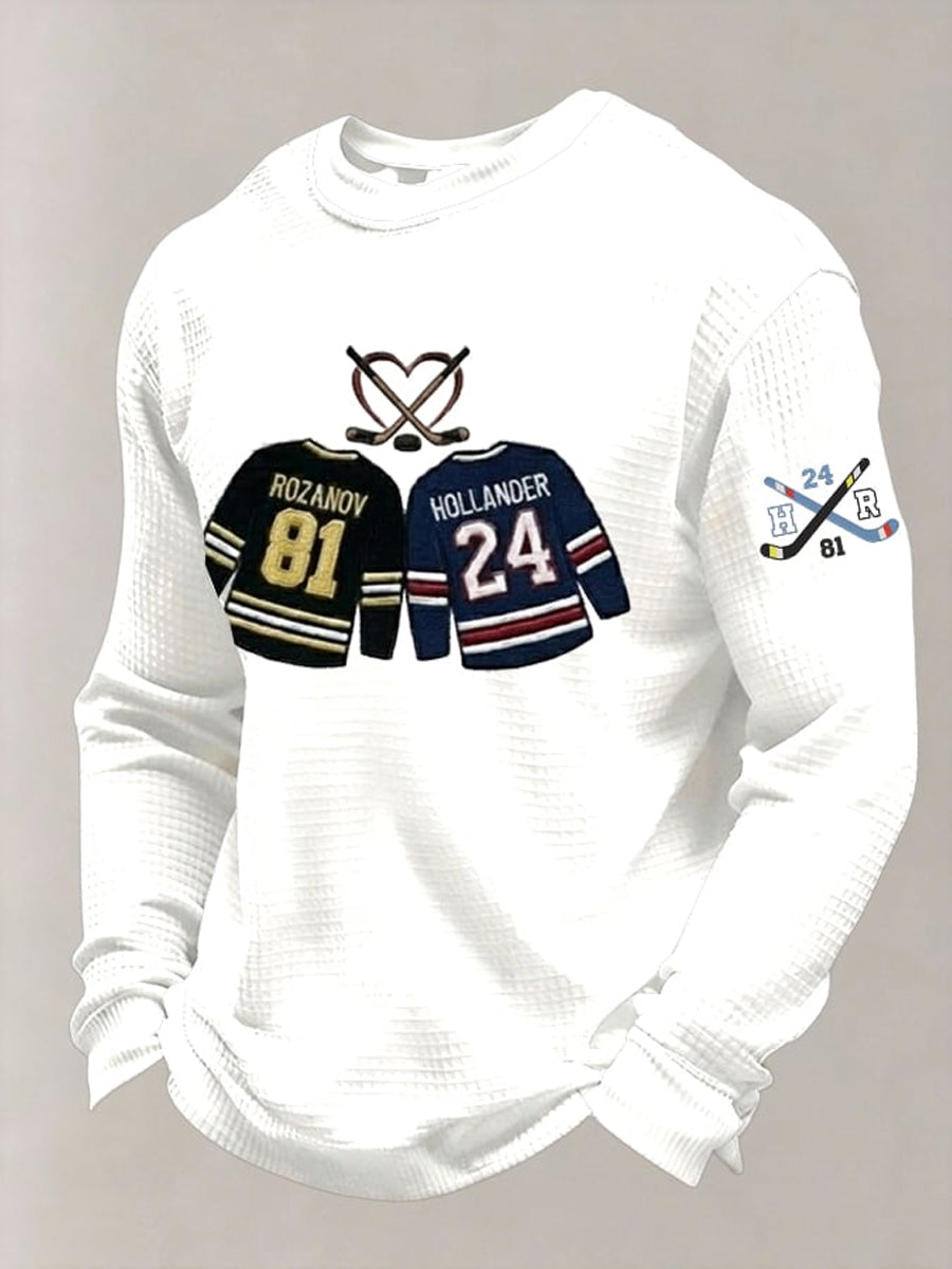 Men's We Didn’t Even Kiss Movie Printed Casual Long-Sleeved Top