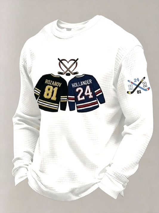 Men's We Didn’t Even Kiss Movie Printed Casual Long-Sleeved Top