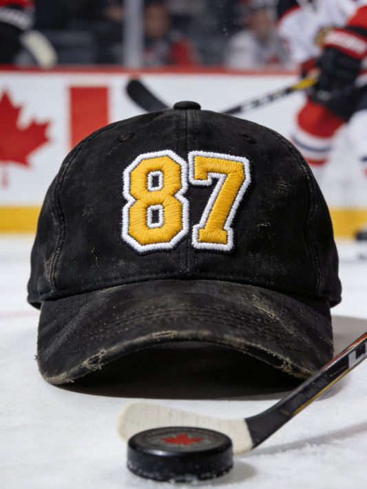 Retro Canadian Hockey Legend No. 87 Casual Baseball Cap