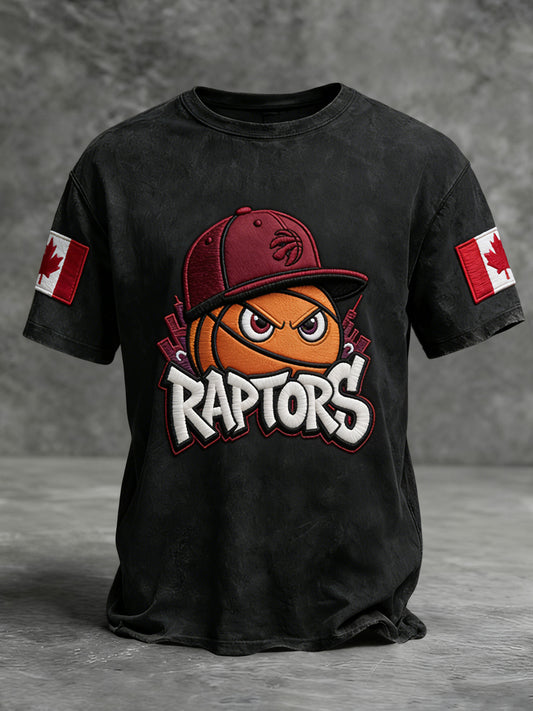 Retro Toronto Raptors Basketball Commemorative Casual T-Shirt