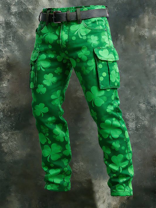 Men's  St. Patrick's Day printed trousers