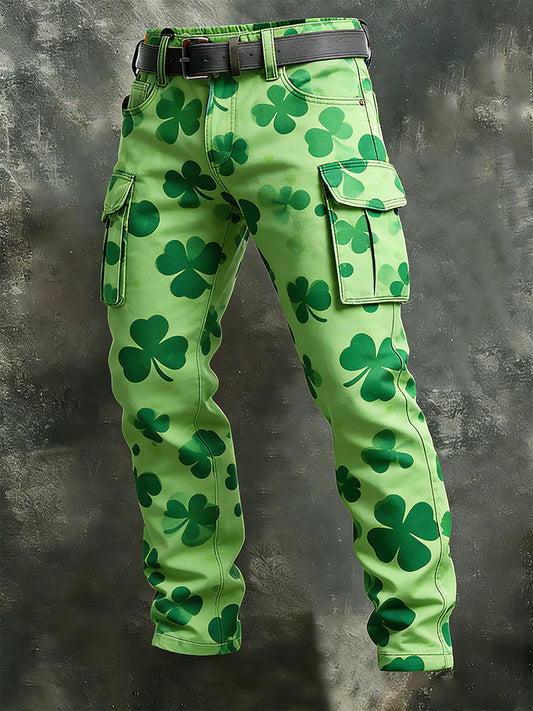 Men's  St. Patrick's Day printed trousers