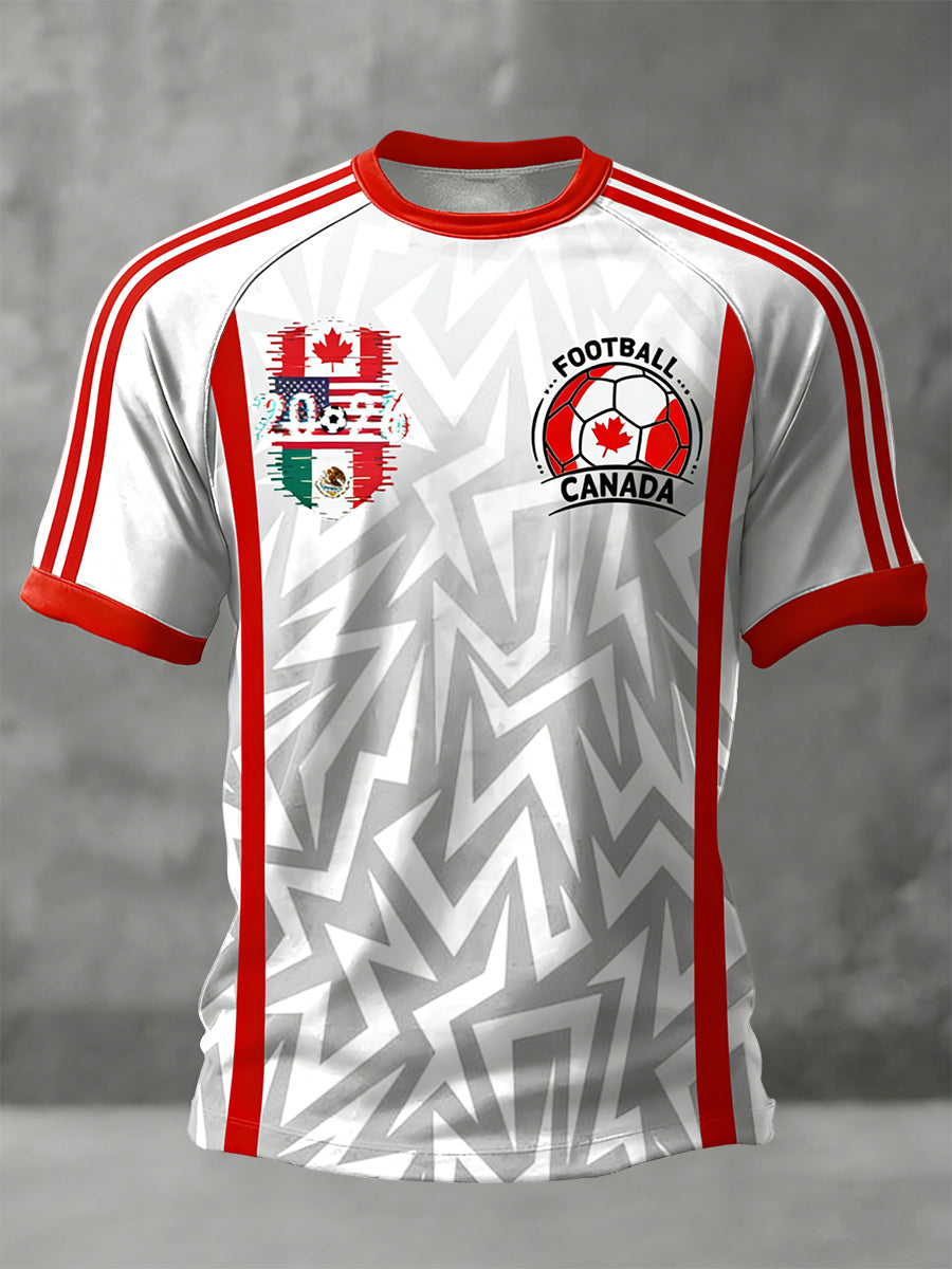 Retro Canada 2026 Soccer Casual T-Shirt