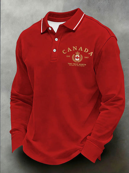 Men's CANADA Printed Casual Top