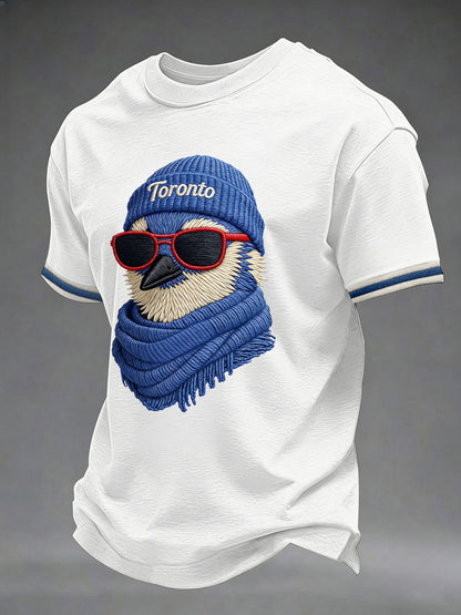 Men's Toronto Baseball Print Casual T-Shirt