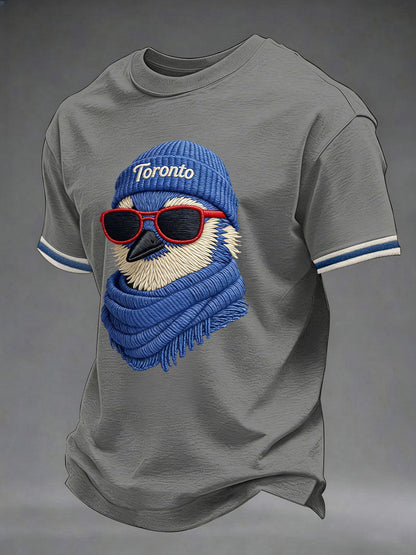 Men's Toronto Baseball Print Casual T-Shirt