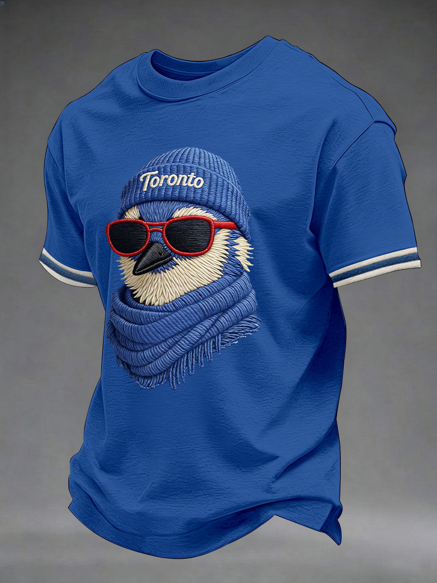 Men's Toronto Baseball Print Casual T-Shirt