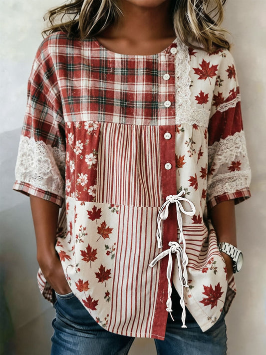 Women's Canada Printed Casual T-Shirt