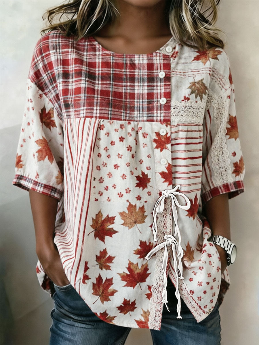 Women's Canada Printed Casual T-Shirt