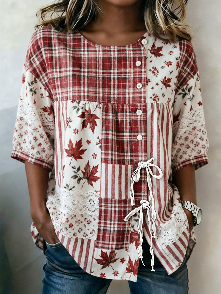 Women's Canada Printed Casual T-Shirt