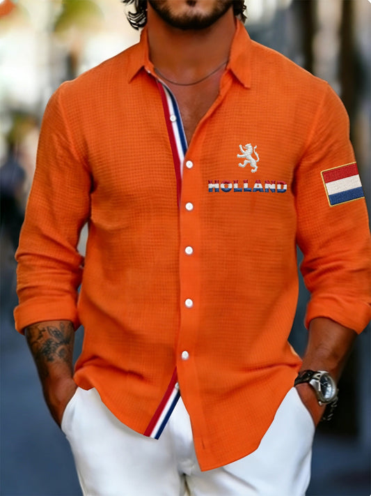 Men's Koningsdag Waffle Shirt