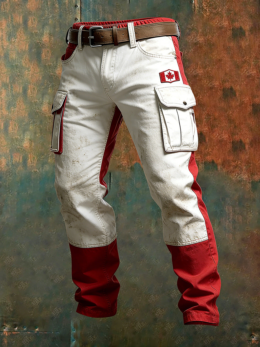Men's Cargo Pants With Outdoor-Themed Prints