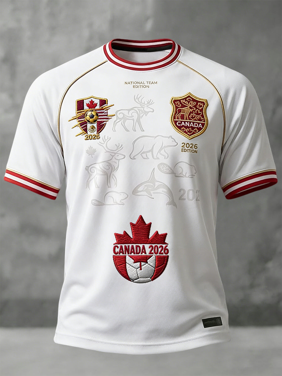 Canada 2026 Soccer Commemorative Casual T-Shirt