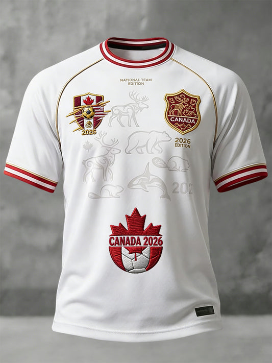 Canada 2026 Soccer Commemorative Casual T-Shirt