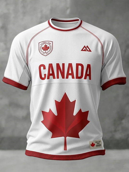 Retro Canada 2026 Soccer Match Casual T-Shirt