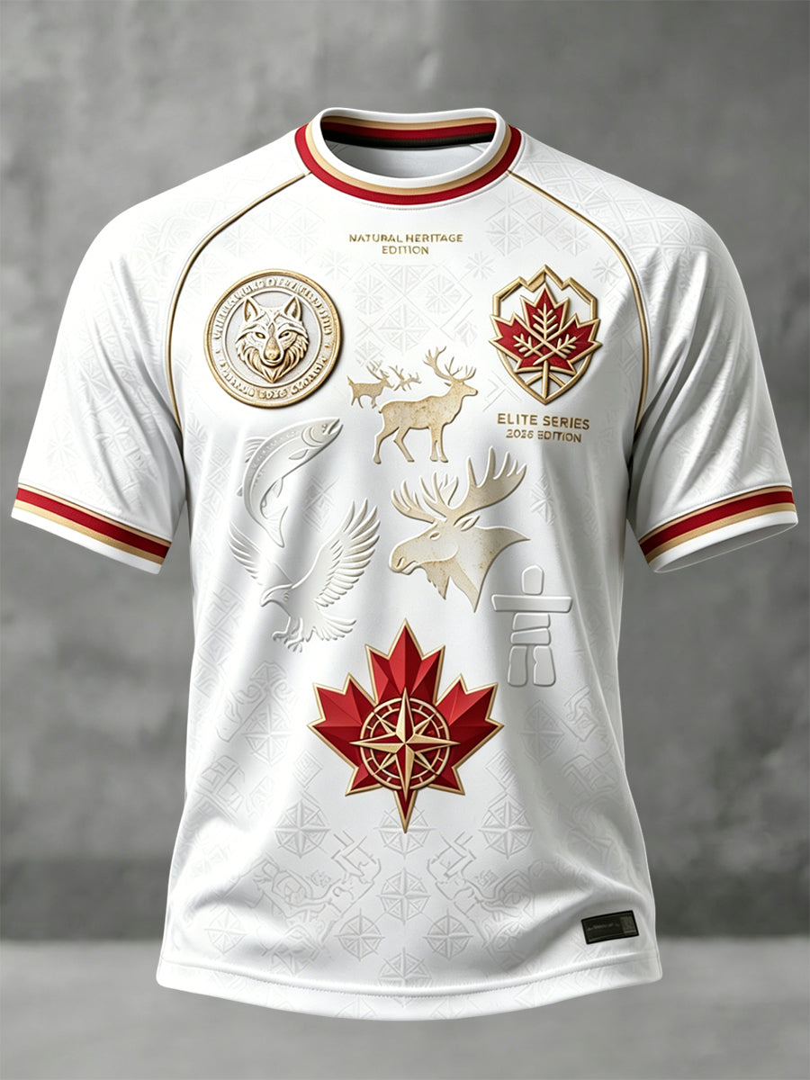 Canada 2026 Soccer Maple Leaf Casual T-Shirt