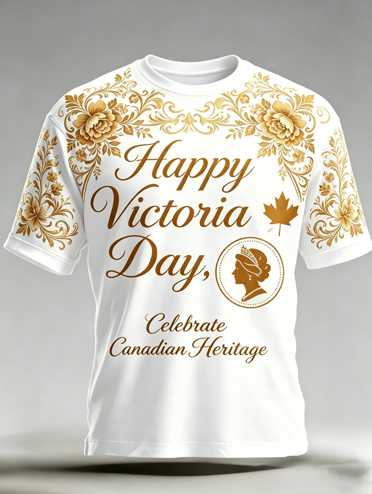 Men's Canada Victoria Day Commemorative Art Print T-Shirt