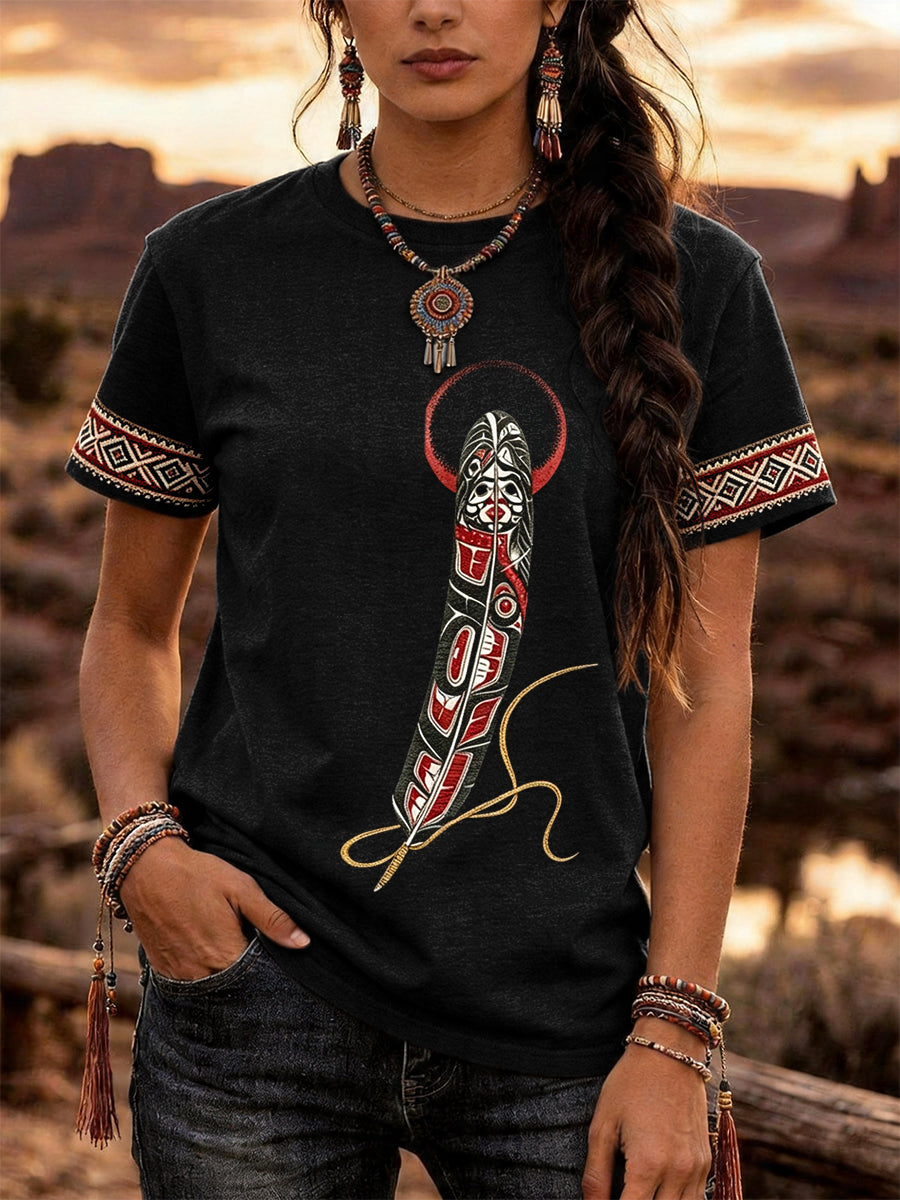 Women's Indigenous Art T-Shirt