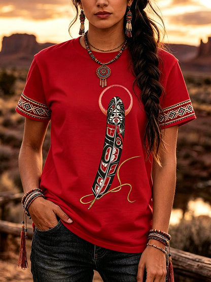 Women's Indigenous Art T-Shirt