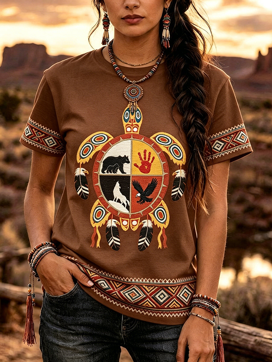 Women's Indigenous Art T-Shirt