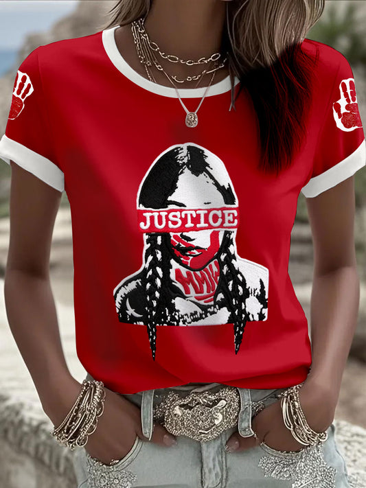 Women's MMIW Indigenous Casual T-shirts
