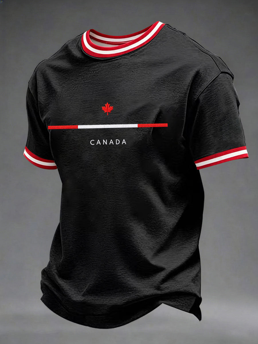 Men's Canada Print Casual T-Shirt