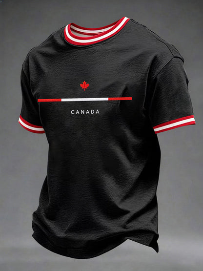 Men's Canada Print Casual T-Shirt