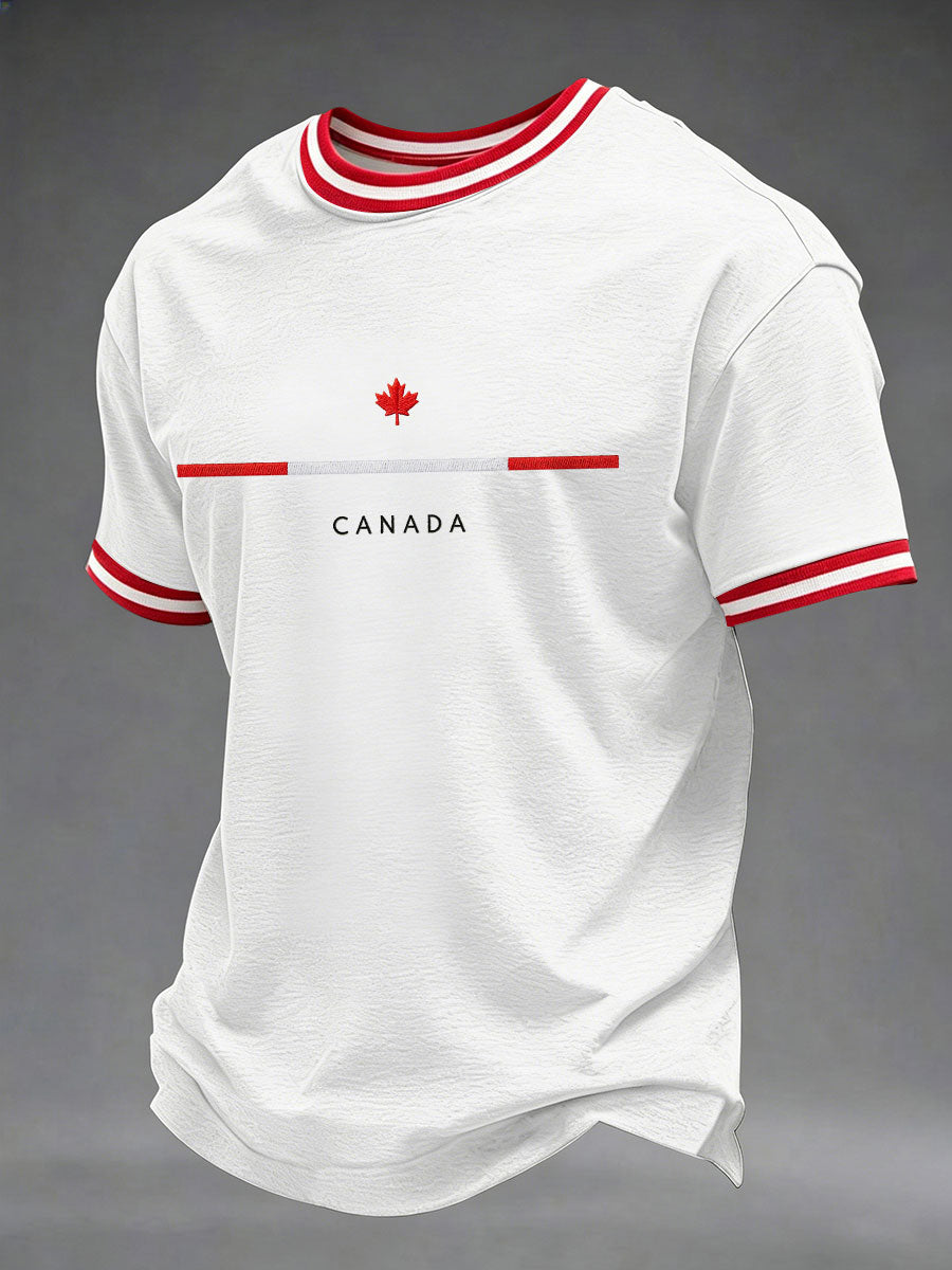 Men's Canada Print Casual T-Shirt