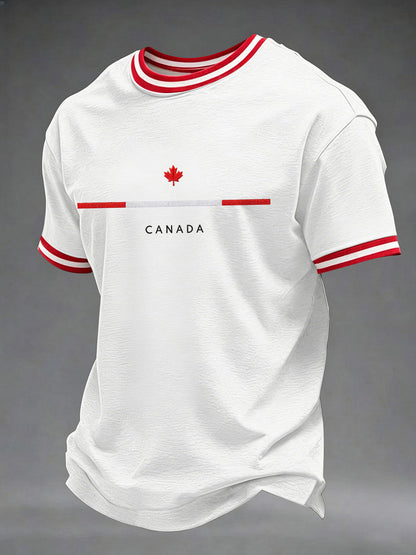 Men's Canada Print Casual T-Shirt