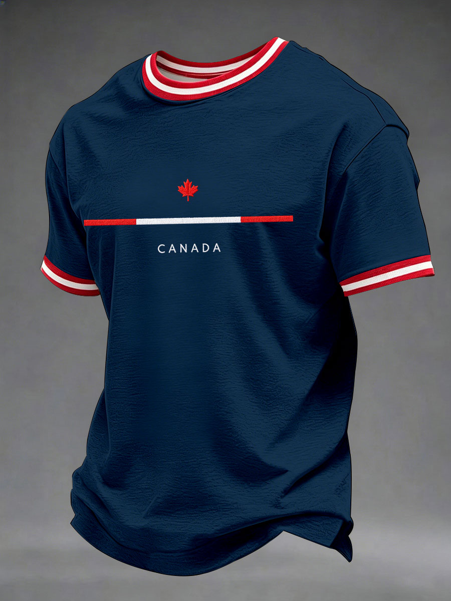 Men's Canada Print Casual T-Shirt