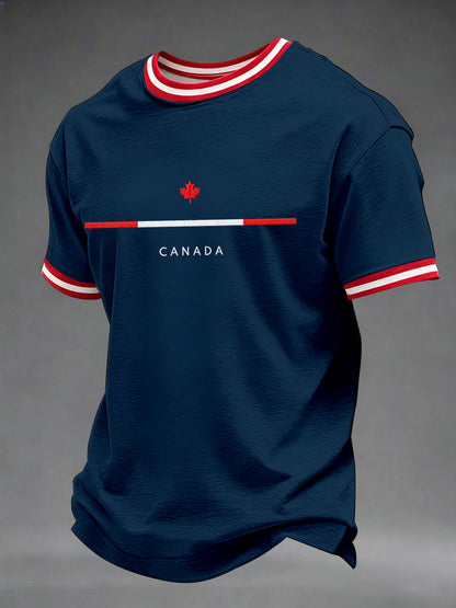 Men's Canada Print Casual T-Shirt