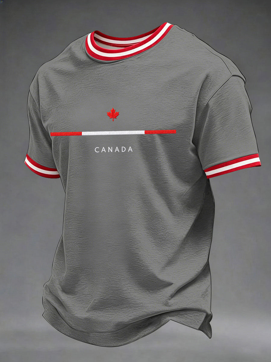 Men's Canada Print Casual T-Shirt