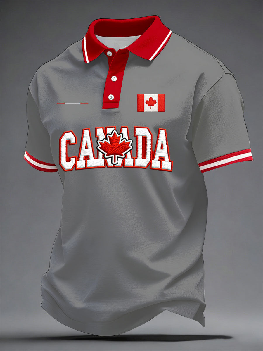 Men's Canada Print Casual T-Shirt