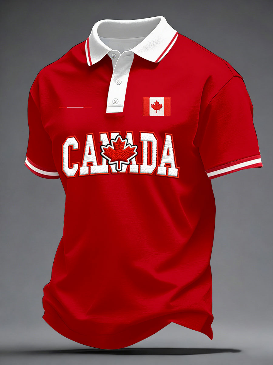 Men's Canada Print Casual T-Shirt