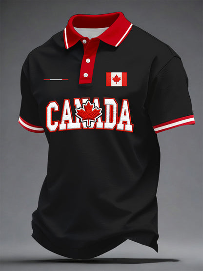 Men's Canada Print Casual T-Shirt