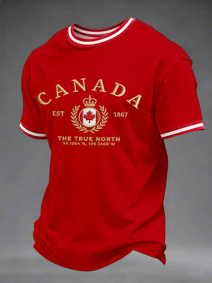 Men's Canada Print Casual T-Shirt
