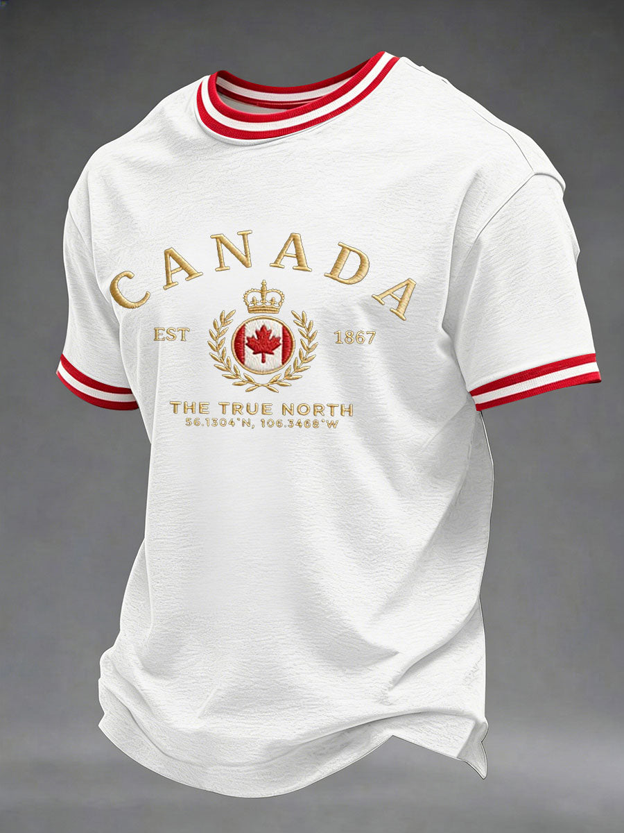 Men's Canada Print Casual T-Shirt