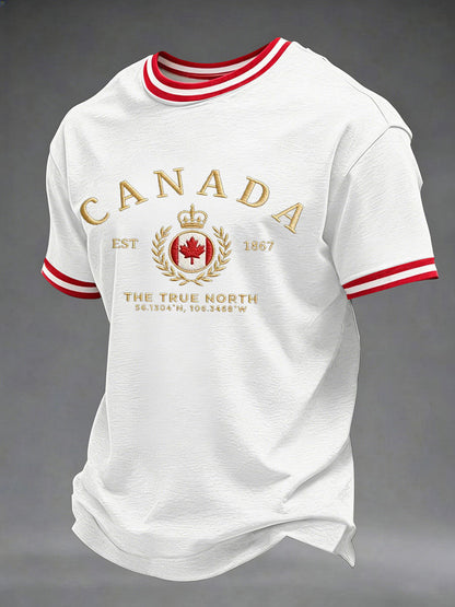Men's Canada Print Casual T-Shirt