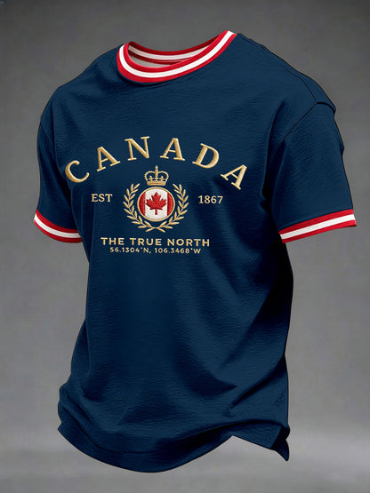 Men's Canada Print Casual T-Shirt
