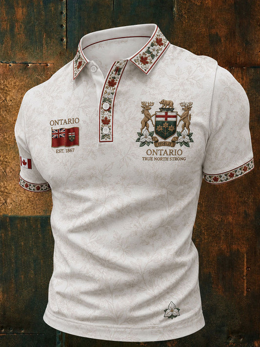 Men's Ontario Print Casual Top
