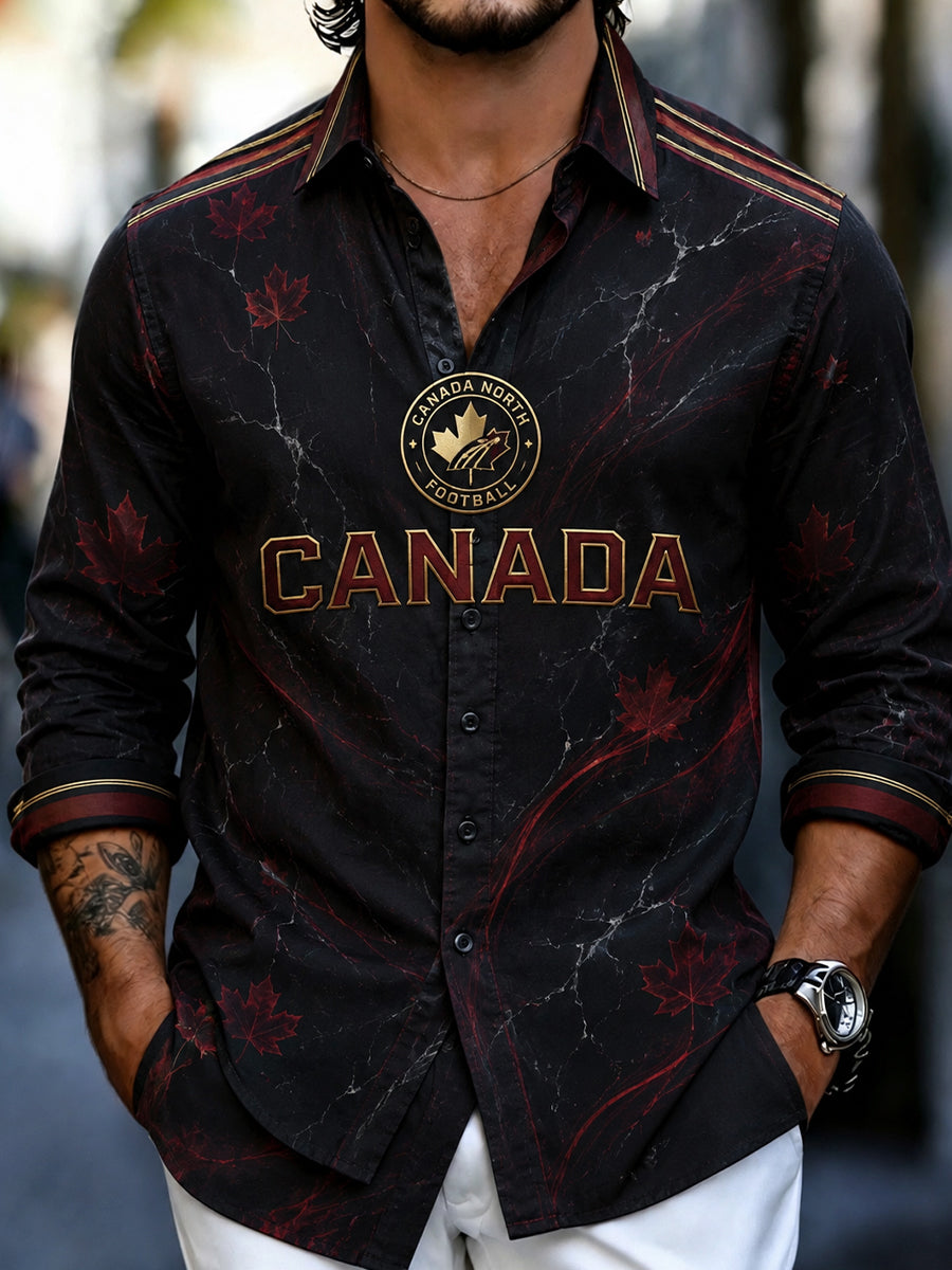 Men's Canada Football Waffle Shirt