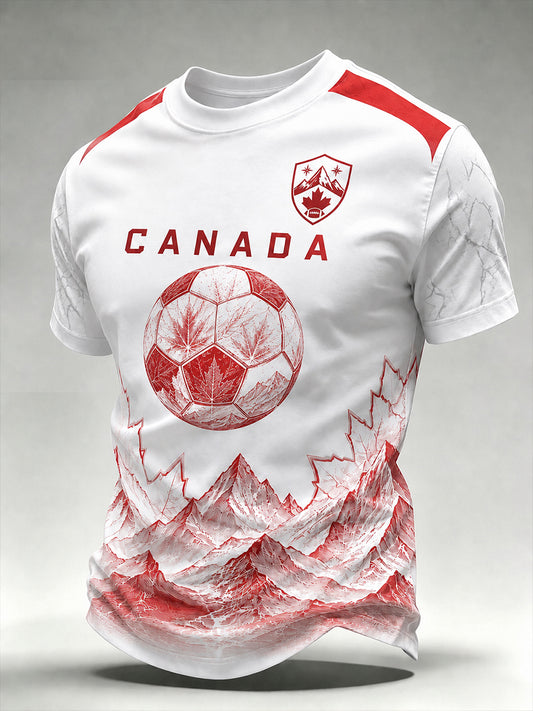 Men's Canada Football Short Sleeves T-Shirt