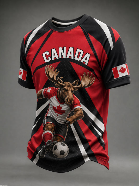 Men's Canada Football Short Sleeves T-Shirt