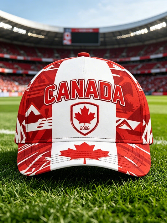 Unisex Canada Soccer Print Hat